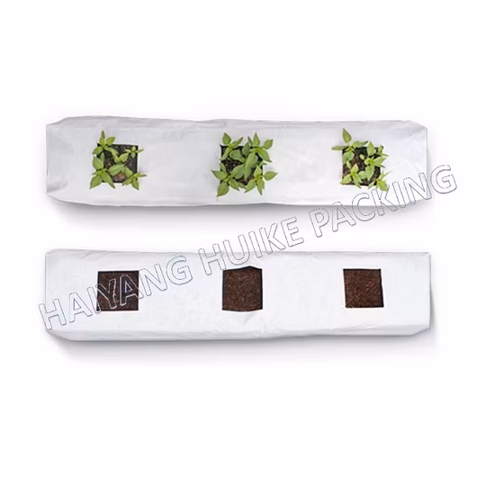 White Outside Black Panda Film Planting Plastic Seed Strawberry Nursery Grow Bags