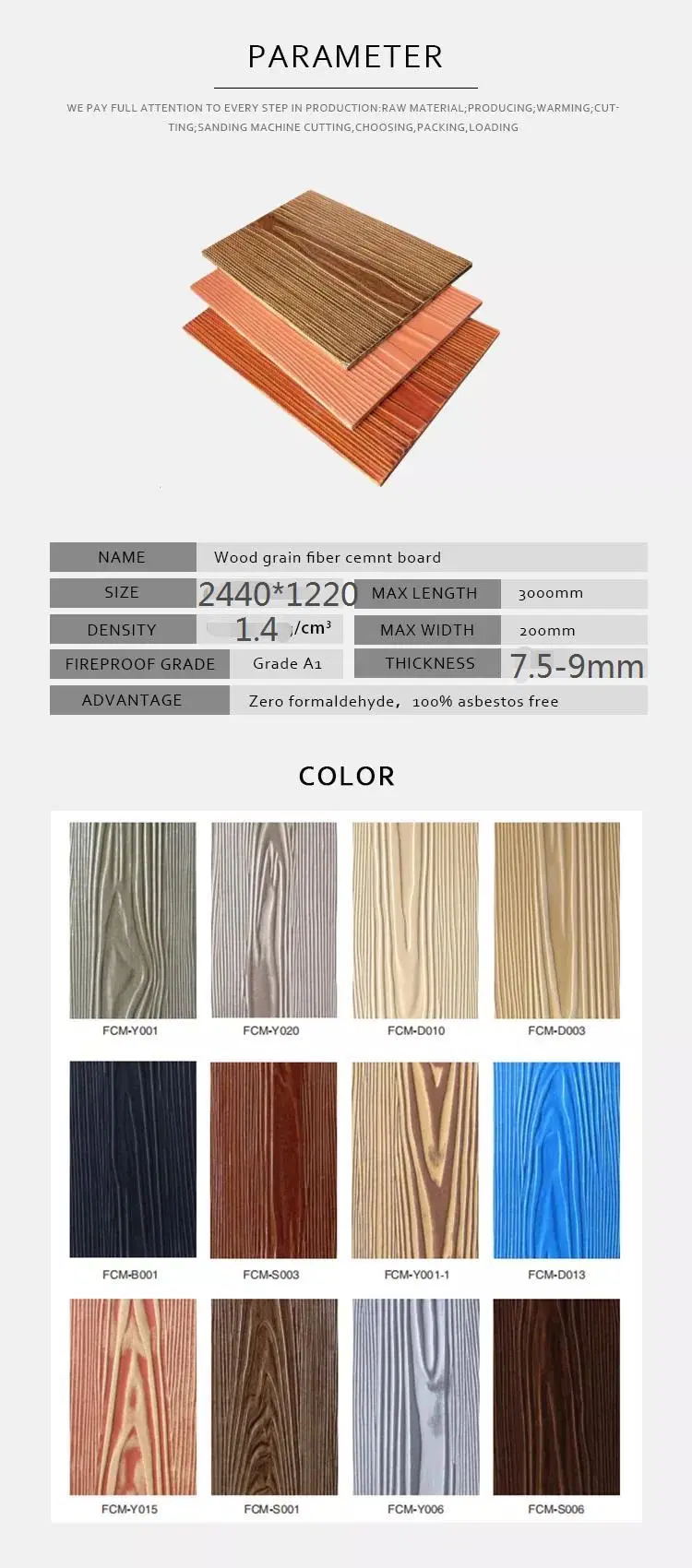 China Manufacture Decking Fiber Cement Factory Decking Board Wood Imitation Composite Deck