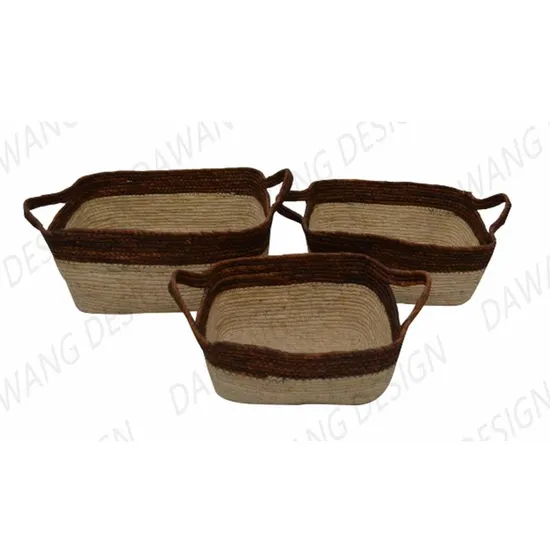 Plant Basket Woven Rope Flowerpot Home Decoration Hanging Flowerpot 