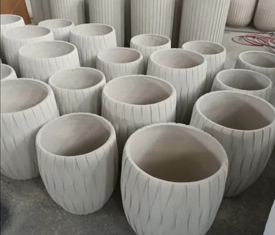 Fiberglass Planting Device Finished Flower Pot Garden Vegetable Seed Container Planter Pots 