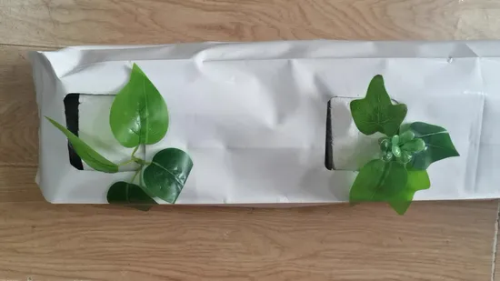 White Outside Black Panda Film Planting Plastic Seed Strawberry Nursery Grow Bags 