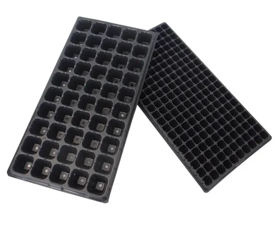 50 72 105 128 200 288 Cells Seedling Growing PS Plastic Tray Seeding Tray for Planting Greenhouse 