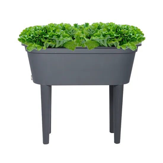 Wholesale Large Outdoor Plastic Resin Planter Pots Elevated Garden Bed with Box Legs for Succulents Vegetables Succulents 