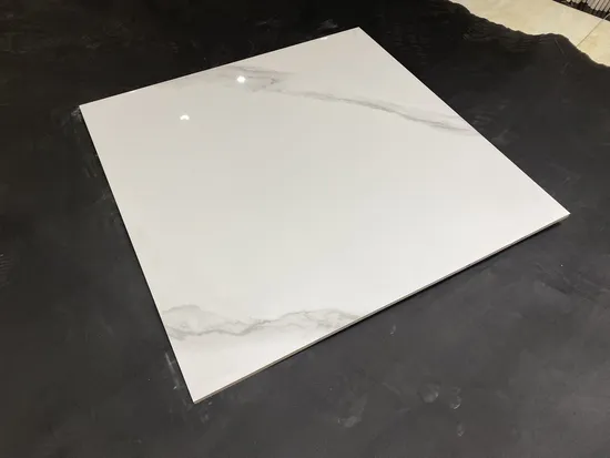 60X60cm Tiles Polished Porcelain Stone Carrara Marble White Modern Hotel Glossy Tiles Interior Tiles Stone Imitation Texture 