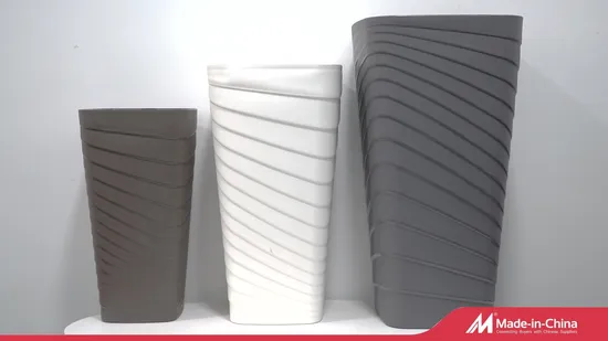 Tall Round Plastic Flower Pot Garden Planter Pot (KD9185