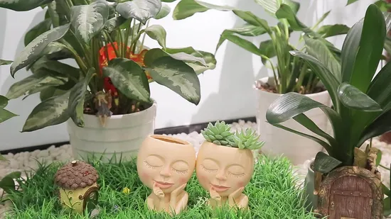 Goddess Flower Pot Creative Imitation Character Flower Pot Home Decoration Goddess Resin Crafts 